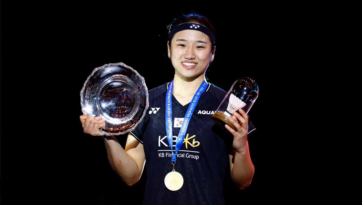 Tunggal putri Korea Selatan, An Se Young berhasil menjadi juara All England 2023 pada Minggu (19/3/2023). (Foto: REUTERS/Andrew Boyers) - INDOSPORT