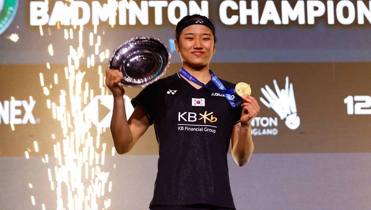 Tunggal putri Korea Selatan, An Se-Young berhasil menjadi juara All England 2023 pada Minggu (19/3/2023). (Foto: REUTERS/Andrew Boyers) - INDOSPORT