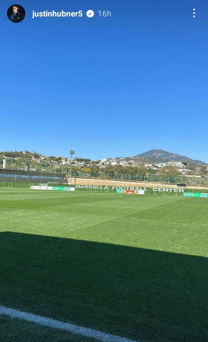 Justin Hubner tengah berada di Marbella Football Center, tempat latihan Timnas Belanda U-21 selama jeda international. (Foto: instagram@justinhubner) Copyright: instagram@justinhubner