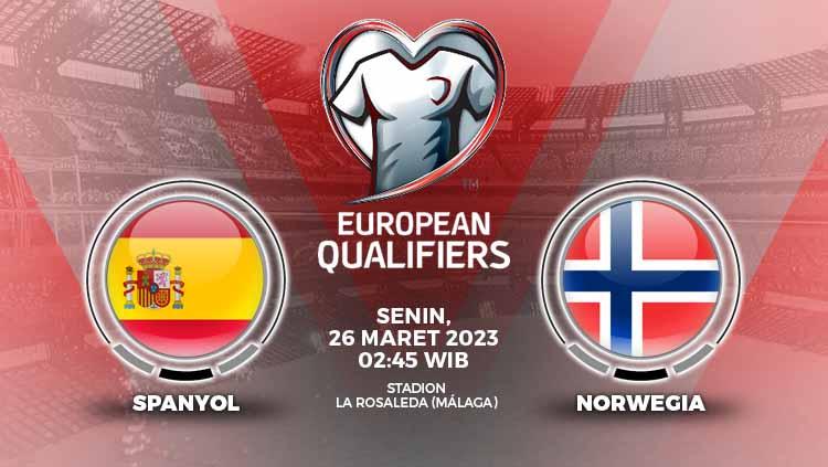 Prediksi pertandingan antara Spanyol vs Norwegia (Kualifikasi Kejuaraan Eropa).