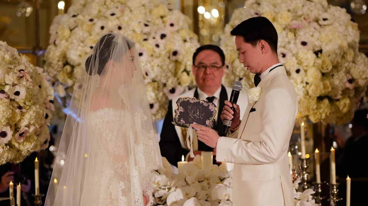 Pernikahan Kevin Sanjaya Sukamuljo dan Valencia Tanoesoedibjo. (Foto: Morde)