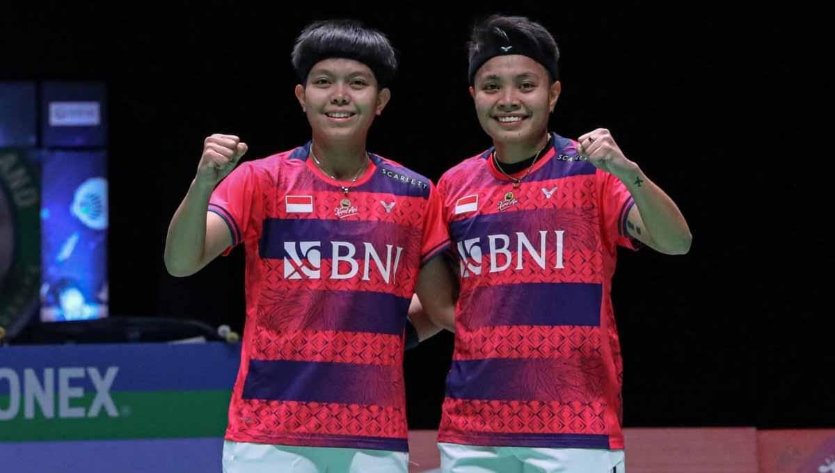 Tiba di China untuk Piala Sudirman 2023, partner Siti Fadia Silva Ramadhanti, Apriyani Rahayu, dapat hadiah mewah dari pemain tuan rumah, Jia Yi Fan.