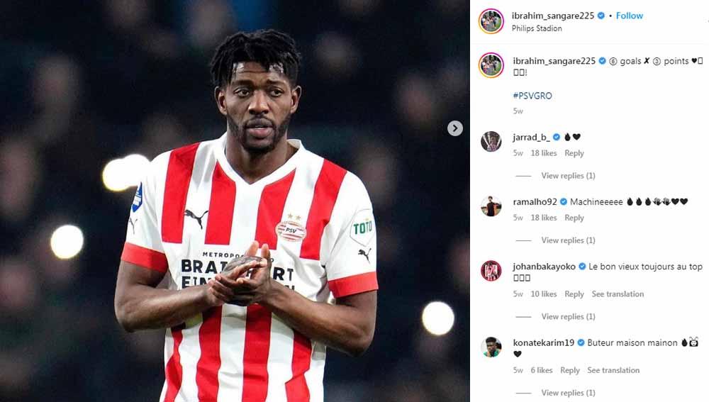 Gelandang PSV, Ibrahim Sangare. (Foto: Instagram@ibrahim_sangare225) - INDOSPORT