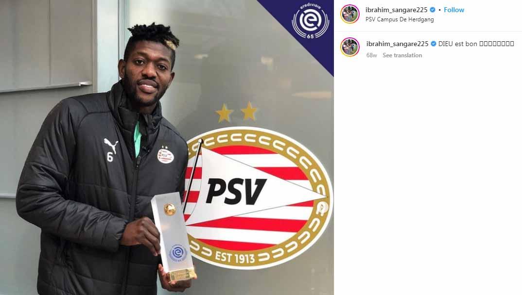 Gelandang PSV, Ibrahim Sangare. (Foto: Instagram@ibrahim_sangare225) - INDOSPORT