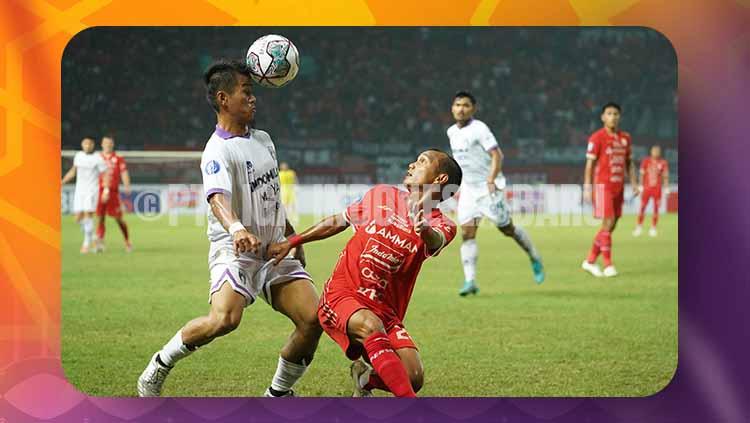 Laga antara Persija Jakarta vs Persita Tangerang di Liga 1.