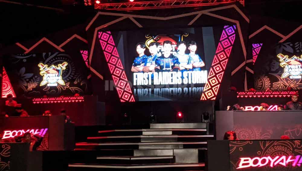 Turnamen Free Fire Master League (FFML) Season 7 Pekan Kesempatan di Studio Sepat, Jakarta Selatan, Sabtu (25/03/23).