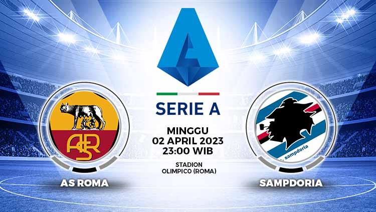 Prediksi pertandingan antara AS Roma vs Sampdoria (Liga Italia).