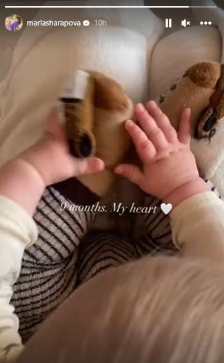 Maria Sharapova membagikan perkembangan anaknya. Foto: instagram/mariasharapova. Copyright: instagram/mariasharapova