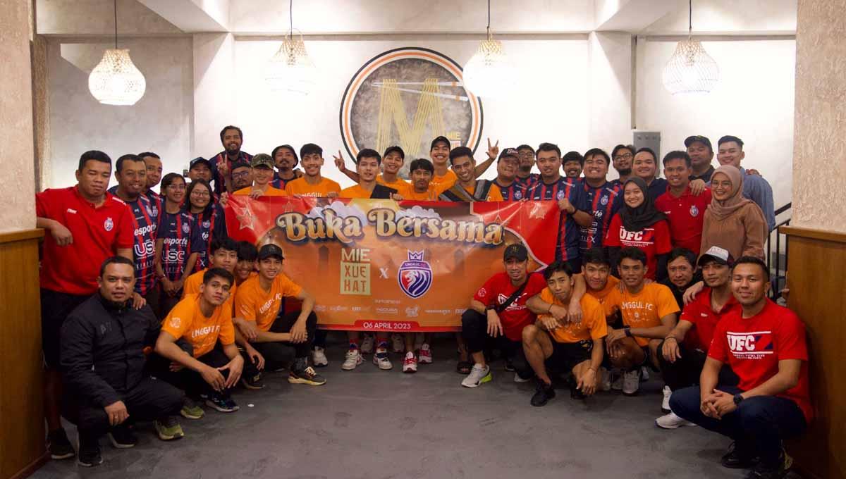 Gelaran buka bersama media yang digelar Unggul FC. (Foto: MO Unggul FC)