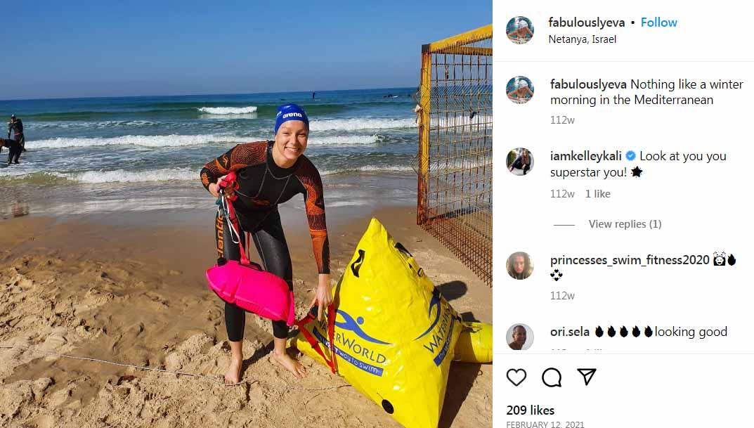Atlet asal Israel, Eva Fabian, akan tampil di ANO World Beach Games 2023. Foto: Instagram@fabulouslyeva.
