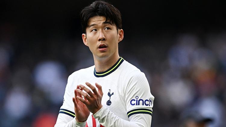 Son Heung-min di laga Tottenham vs Brighton (08/04/23). Kini ia mencetak gol lagi di laga kontra Crystal Palace. (Foto: REUTERS/Dylan Martinez) - INDOSPORT