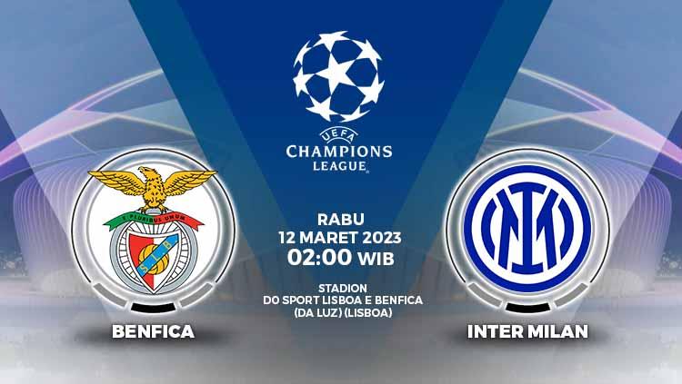 Link Live Streaming Liga Champions Benfica Vs Inter Milan Indosport