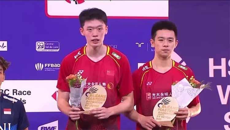 Pasangan masa depan ganda putra hina, Chen Bo Yang/Liu Yi  juara Orleans Masters. (Foto: Instagram@pbsibadminton.ina) - INDOSPORT