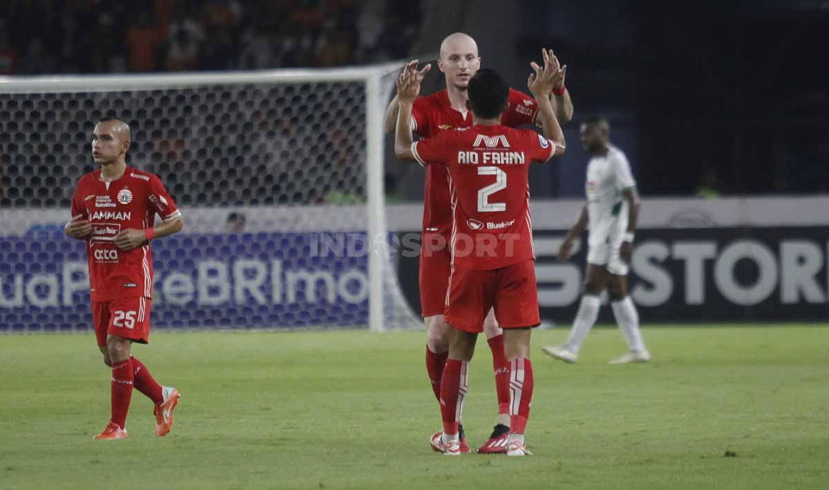 Laga Liga 1 antara Persija Jakarta vs PSS Sleman di Stadion Utama Gelora Bung Karno (Jakarta), Sabtu (15/04/23).