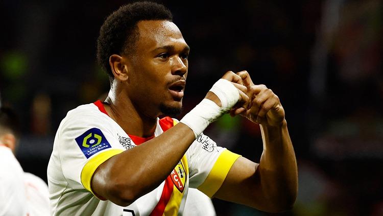 Penyerang RC Lens, Lois Openda. (Foto: REUTERS/Stephane Mahe) - INDOSPORT