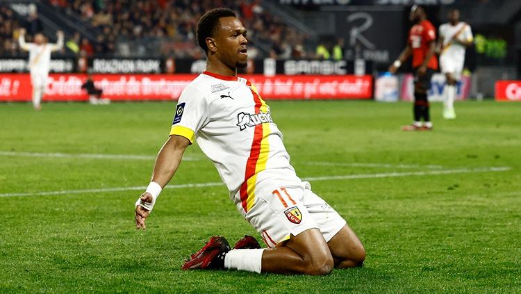 Lois Openda saat masih berseragam RC Lens. (Foto: REUTERS/Stephane Mahe)