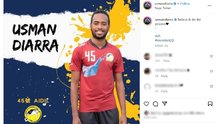 Salah satu pemain Indonesia keturunan Mali, Aidil Usman Diarra torehkan debut manis di kasta tertinggi Liga Taiwan musim ini dengan bawa timnya raih poin. - INDOSPORT