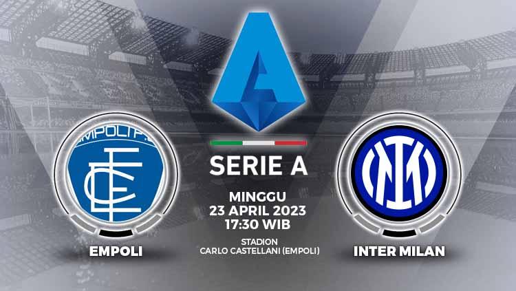 Link live streaming Liga Italia (Serie A) antara Empoli vs Inter Milan yang akan tersaji di Stadion Carlo Castellani, Minggu (24/09/23) pukul 17.30 WIB.