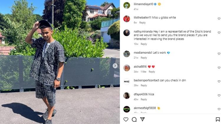 Iliman Ndiayi, pemain Sheffield United yang dikaitkan dengan AC Milan. Foto: instagram/ilimanndiaye10.