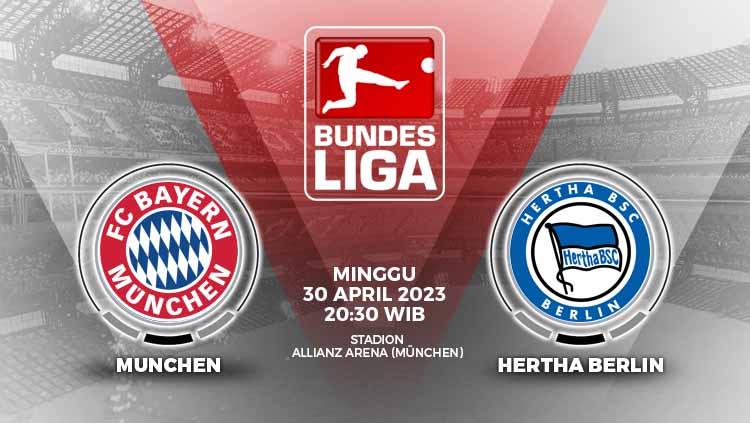 Prediksi pertandingan antara Bayern Munchen vs Hertha Berlin (Liga Jerman).