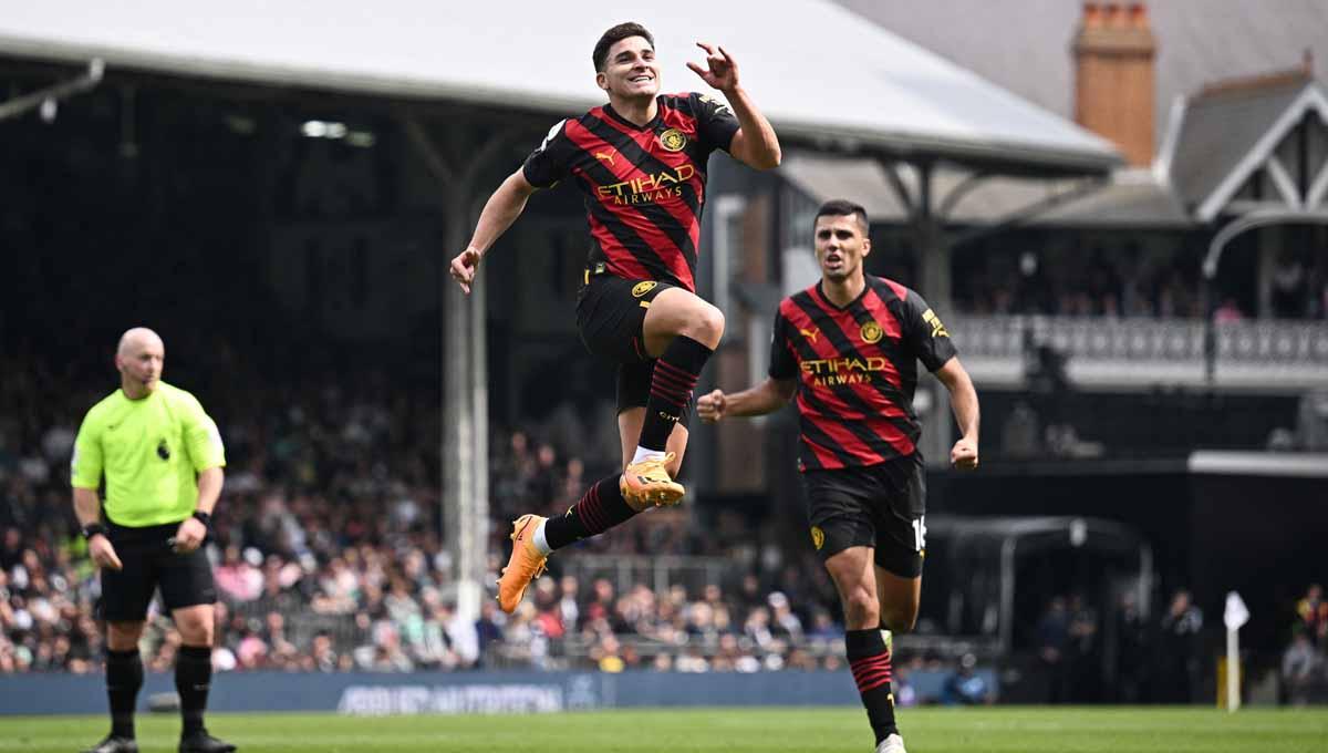 Real Madrid isunya berminat untuk menggaet Julian Alvarez di bursa transfer musim panas mendatang meski sang raksasa Liga Spanyol (La Liga) harus membayar mahal. (Foto: REUTERS/Dylan Martinez)