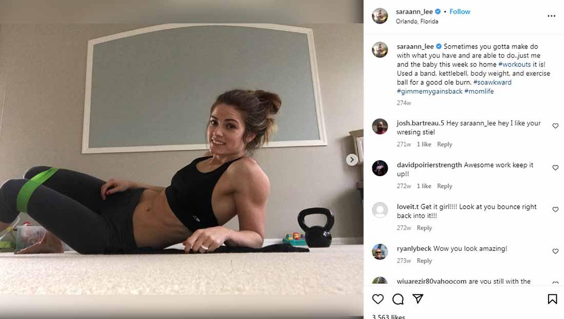 Sara Lee, pegulat WWE meninggal dunia. (Foto: Instagram@saraann_lee)