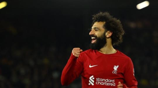 Pemain Liverpool, Mohamed Salah. Foto: REUTERS/Molly Darlington.
