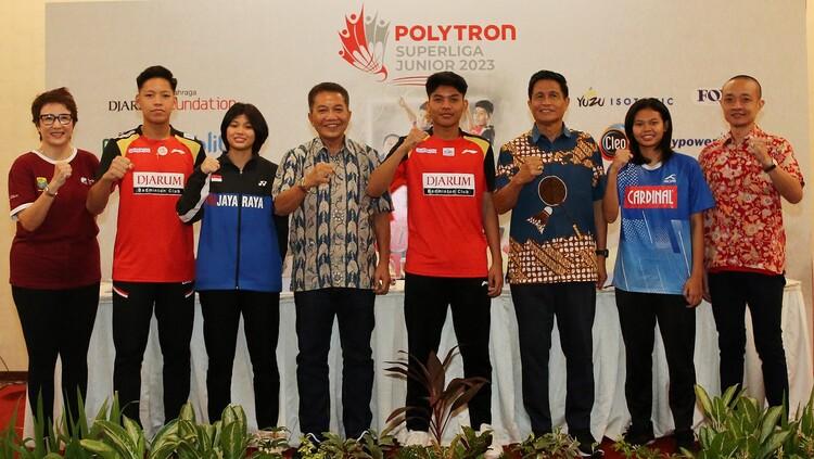 Sesi konferensi pers Polytron SUperliga Junior 2023 (Foto: Megapro)