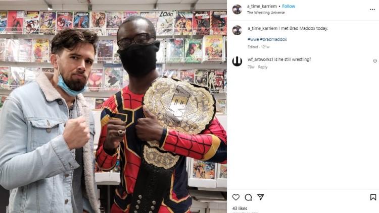 Joshua Tyler Kluttz atau Brad Maddox selaku eks bintang WWE secara blak-blakan mengatakan bahwa kariernya hancur karena kecanduan seks. Foto: instagram/a_time_karriem.