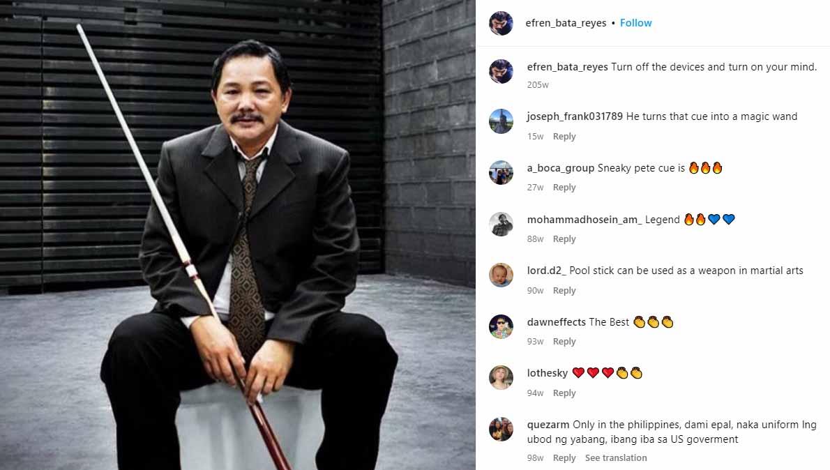 Mengenal Efren Manalang Reyes, ‘si penyihir’ sekaligus raja biliar asal Filipina, yang jadi atlet tertua di pesta olahraga terbesar Asia Tenggara SEA Games 2023. - INDOSPORT