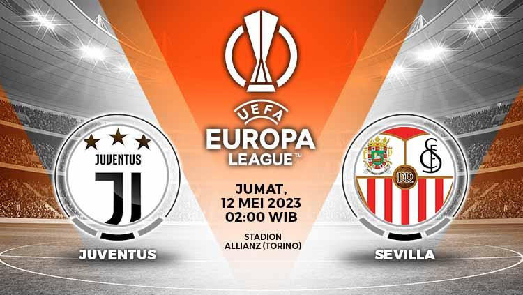 Prediksi pertandingan antara Juventus vs Sevilla (Liga Europa).