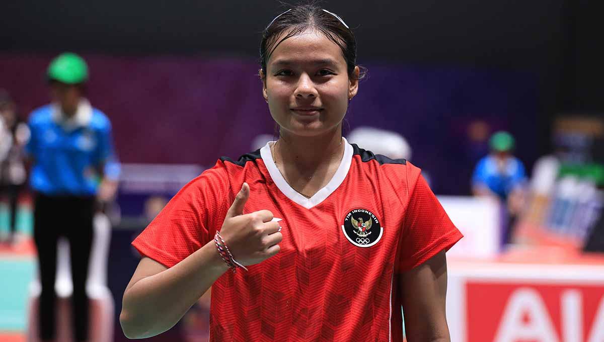 Profil Komang Ayu Cahya Dewi, pebulu tangkis tunggal putri Indonesia yang meraih prestasi gemilang di Nantes International Challenge 2023. (Foto: PBSI) - INDOSPORT