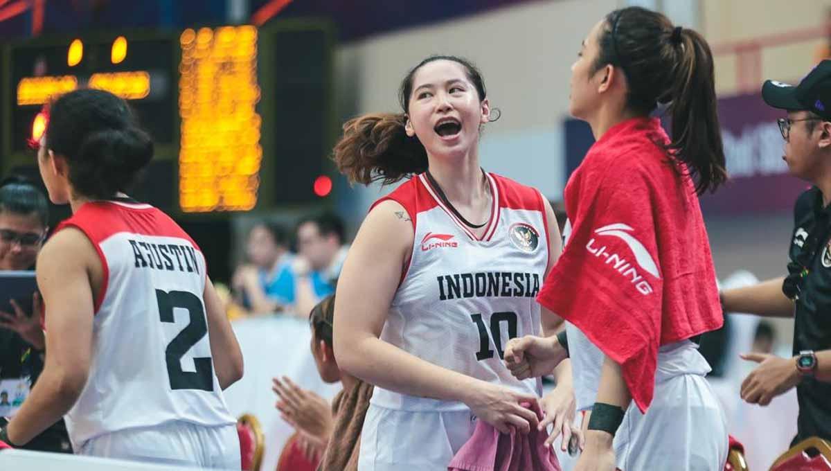 Timnas Basket Putri Indonesia Rebut Puncak Klasemen SEA games 2023 Usai Hajar Malaysia, Kamis (11/05/23). (Foto: yoga Prakasita/perbasi)