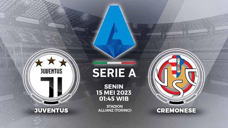Link live streaming pertandingan Liga Italia (Serie A) 2022-2023 yang mempertemukan Juventus vs Cremonese pada Senin (15/05/23) dini hari WIB. - INDOSPORT