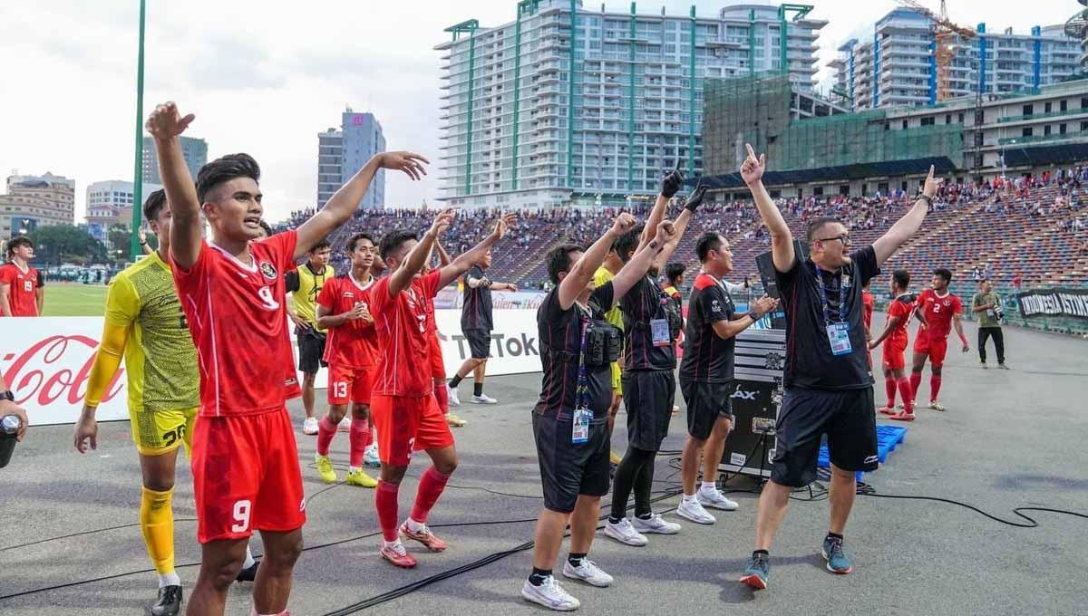 Laga Timnas Indonesia U-22 vs Vietnam pada partai semifinal SEA Games 2023. (Foto: CdM Indonesia SG 2023)