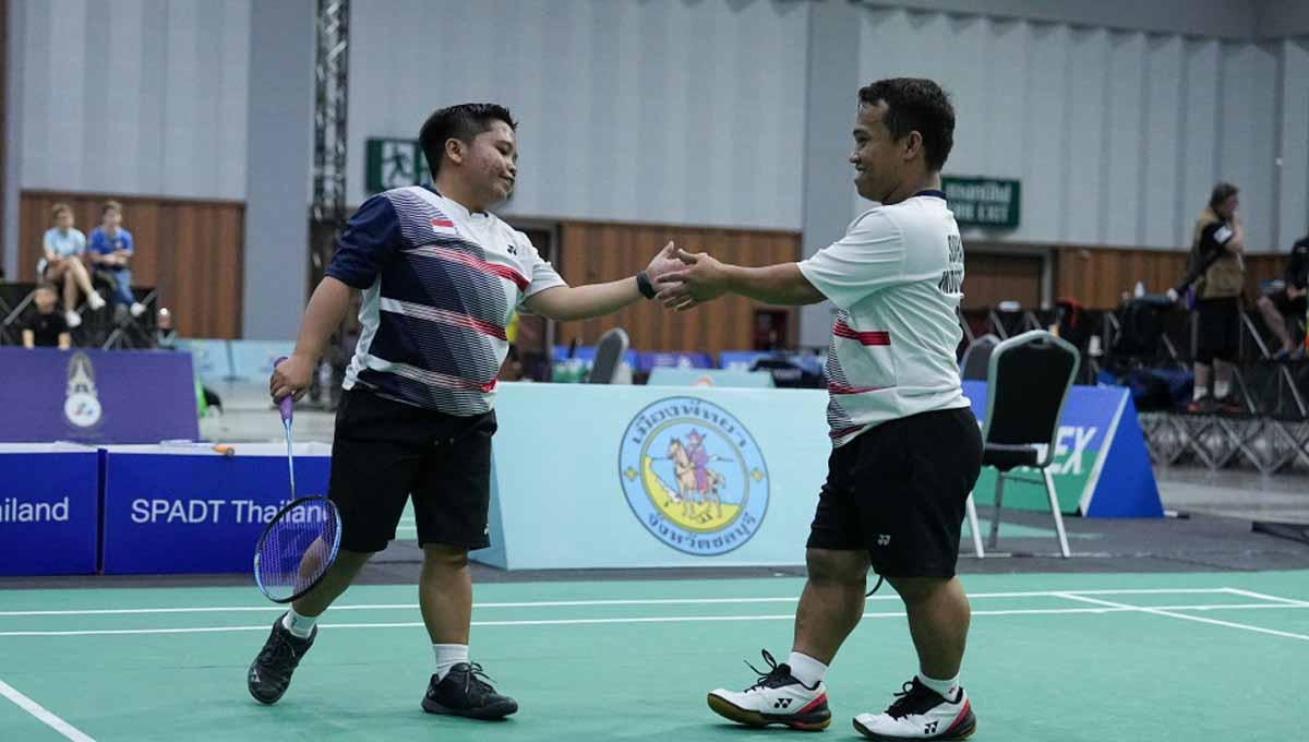 Hikmat Ramdani/Leani Ratri Oktila dari Thailand Para Badminton International. (Foto: olympics.bwfbadminton)
