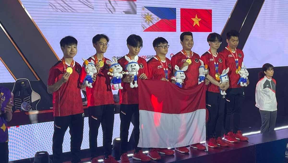 Timnas e-Sports Valorant akhirnya sukses memboyong medali emas di SEA Games 2023 Kamboja usai melewati diplomasi panjang. (Foto: PB ESI) - INDOSPORT