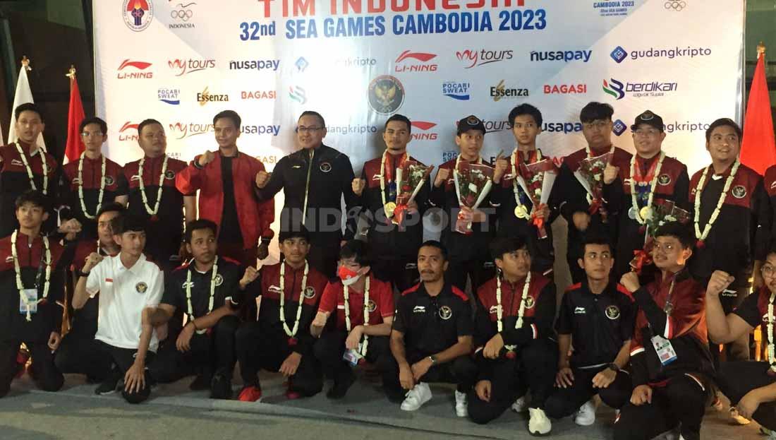 Timnas e-Sport PUBG mobile Indonesia usai pulang dari SEa Games 2023.