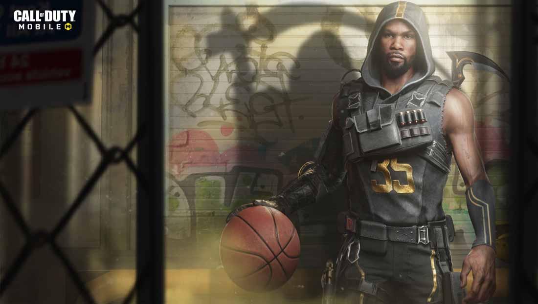 Mega Bintang NBA Kevin Durant bakal jadi karakter di Game Call of Duty. (Foto: Garena Indonesia) - INDOSPORT