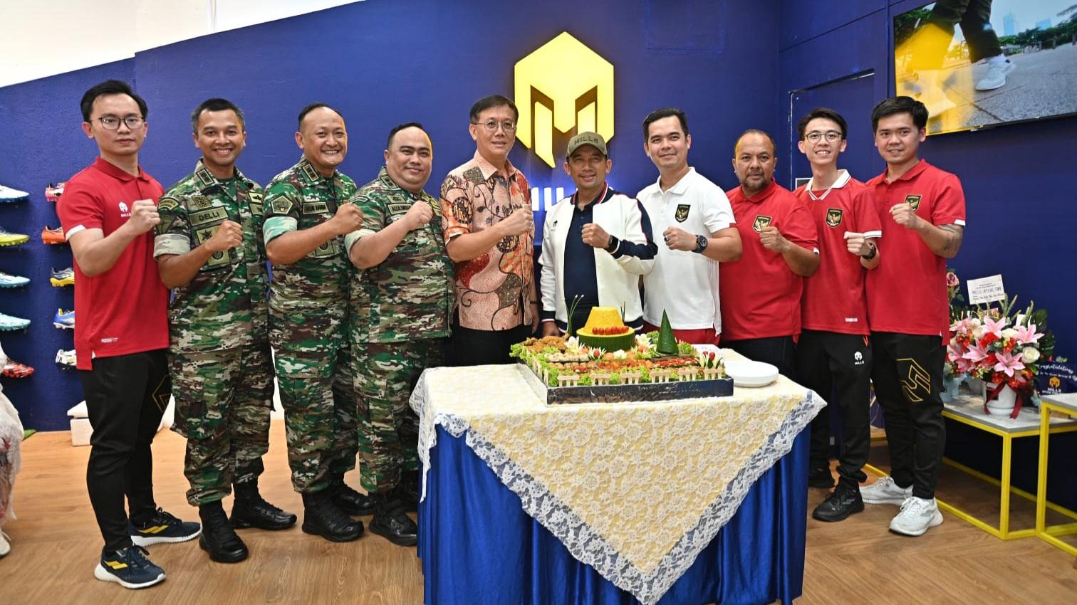 Apparel timnas Indonesia, Mills, buka cabang baru di Medan.