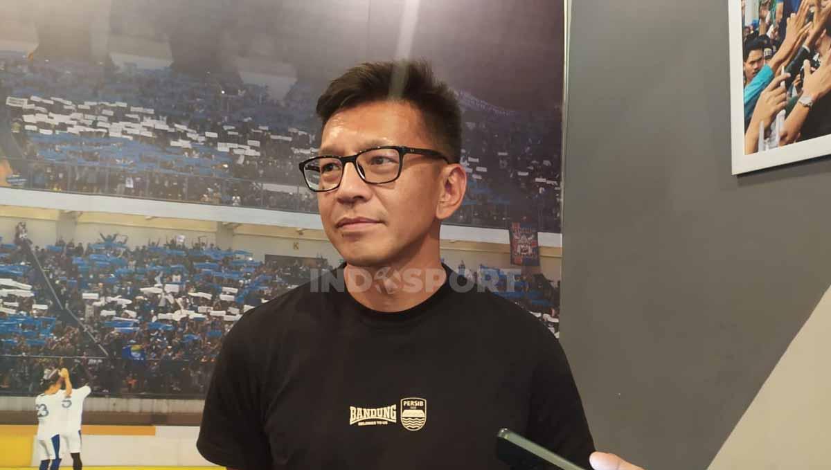 Direktur PT Persib Bandung Bermartabat (PBB), Teddy Tjahjono, saat ditemui di Graha Persib, Jalan Sulanjana, Kota Bandung, Selasa (23/05/23).