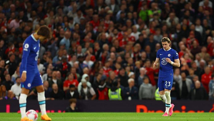 Joao Felix dan Conor Gallagher di laga Manchester United vs Chelsea (26/05/23). (Foto: REUTERS/Molly Darlington) - INDOSPORT