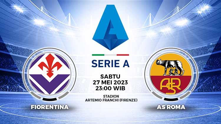 Prediksi Liga Italia 2022/23 antara Fiorentina vs AS Roma, Sabtu (27/05/23), di mana tim tamu menjaga asa untuk finis di empat besar. - INDOSPORT