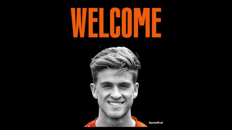 Striker anyar Borneo FC, Jelle Goselink untuk Liga 1 2023/2024.