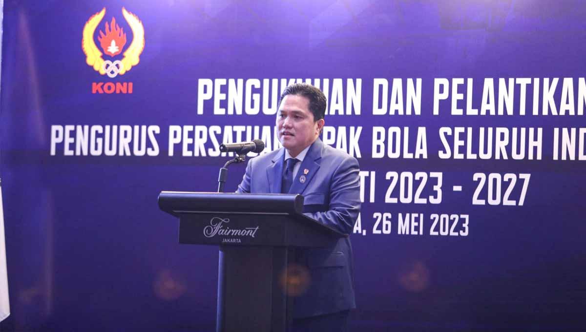 Ketua umum PSSI, Erick Thohir, dua wakil ketua umum dan 12 anggota eksekutif (Exco) PSSI resmi dilantik, begini komentarnya (Foto: PSSI)