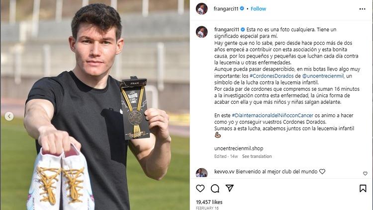 Wonderkid Liga Spanyol (LaLiga), Fran Garcia, langsung dipanggil Timnas Spanyol usai menjadi rekrutan Real Madrid menjelang dibukanya jendela bursa transfer musim panas. (Foto: instagram@frangarci11) - INDOSPORT