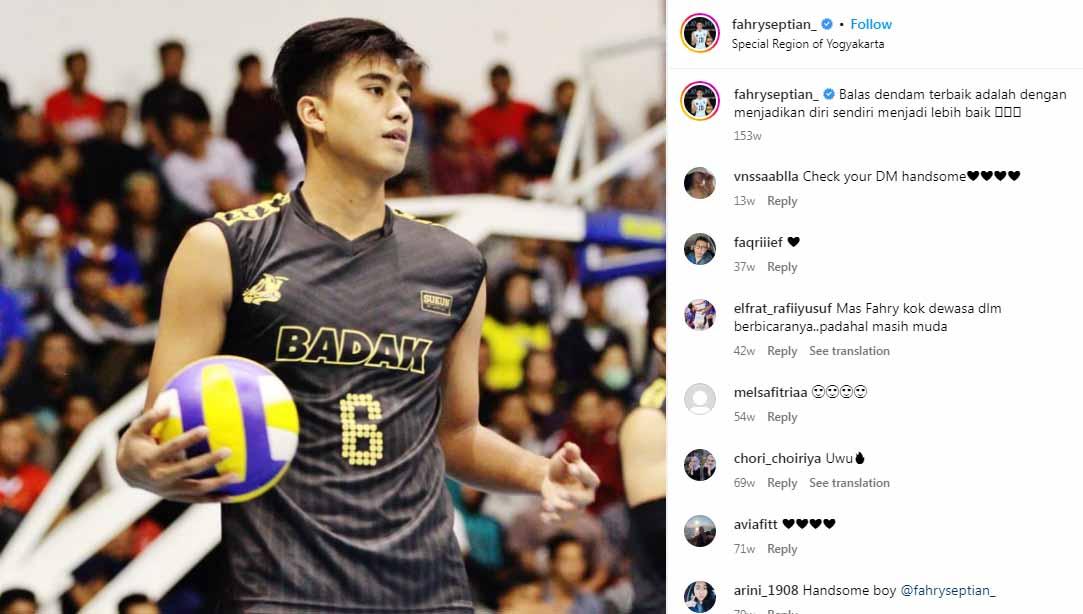Fahry Septian Putratama, pevoli Indonesia yang gabung klub Eropa SKV Montana. (Foto: Instagram@fahryseptian_)