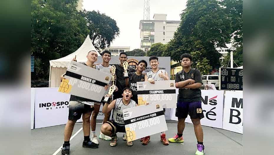 SMA Jubilee jadi juara Men's Biore School Pride 3x3 Basketball 2023 Series SMAN 70 Jakarta, Senin (29/05/23).