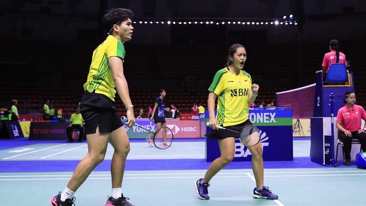 Adnan Maulana/Nita Violina Marwah di Thailand Open 2023.