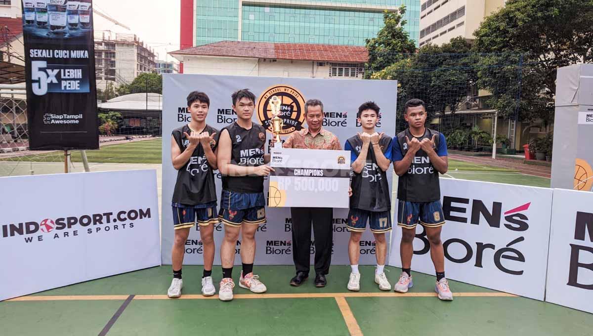 SMA Jubilee grup A sukses juarai Men's Biore School Pride 3x3 Basketball 2023 Series SMA Labschool, Rabu (31/05/23).